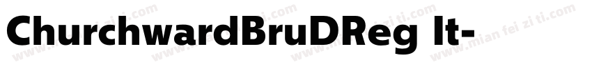 ChurchwardBruDReg It字体转换